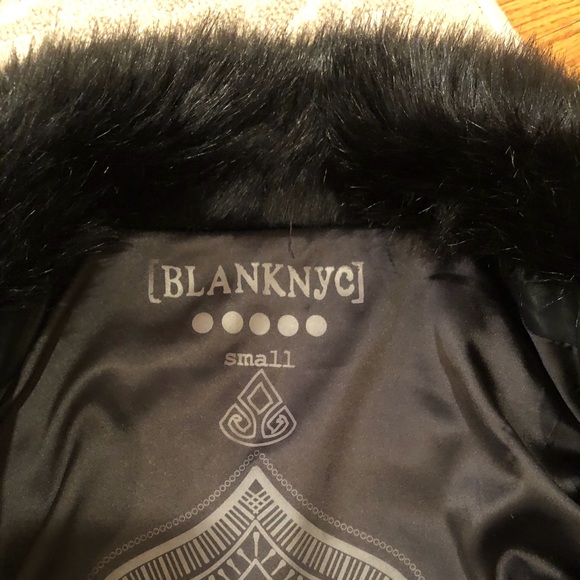 BLANKnyc VEGAN LEATHER AND FAUX FUR JKT W ZIP SZ S - Picture 7 of 8